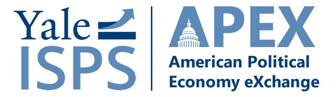 ISPS logo with APEX acronym for American Political Economy eXchange
