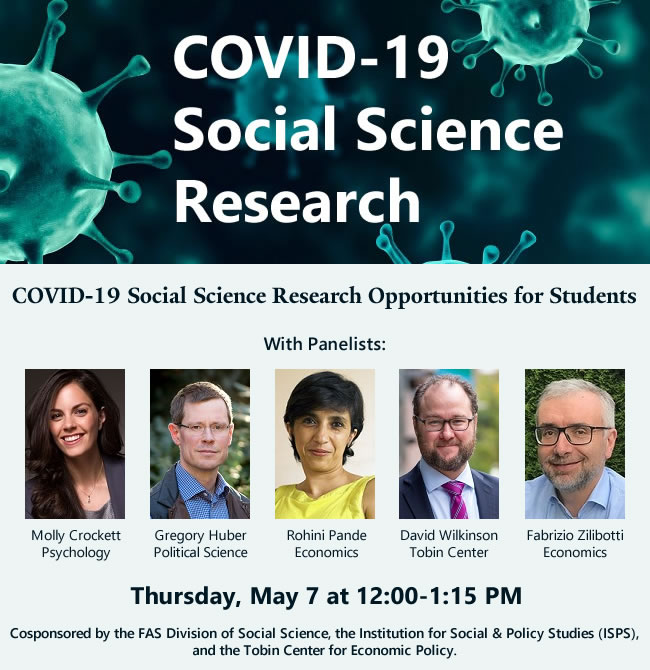 Coronavirus image for event Covid-19 Social Science Research Opportunities for Students
