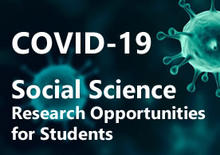 Event graphic: COVID-19 Social Science Research Opportunities for Students