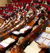 photo of French Citizens' Assembly in session