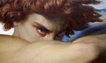 detail from the painting "Fallen Angel" by Alexandre Cabanel